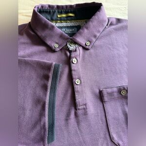 NWOT Ted Baker Men's Polo Shirt Purple